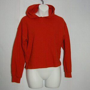 Hanna Andersson Red Waffle Knit Hoodie Sweatshirt Size 150 12 Boy Girl Oeko Tex